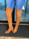 OVER THE KNEE BOOTS - CAMEL