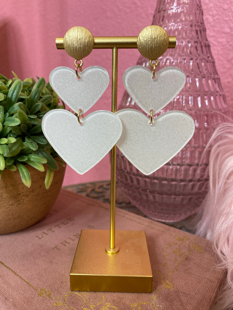 TWO HEARTS ONE LOVE EARRING