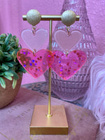 TWO HEARTS ONE LOVE EARRING