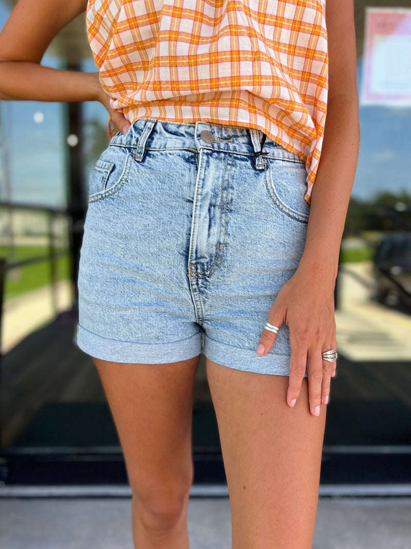 ROCK WITH ME DENIM SHORTS
